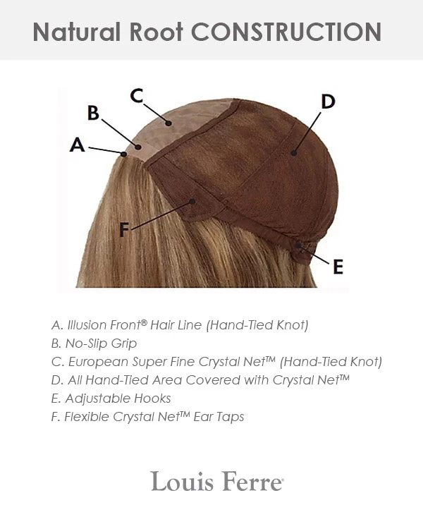 NRC001HM Petite/Average | Monofilament Human Hair Wig By Louis Ferre 6 NRC001HM Petite/Average | Monofilament Human Hair Wig By Louis Ferre - Image 4