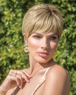 Kris | Monofilament Human Hair Wig By Orchid -Gabor Store OC8704 Kris MoonlightBlondeRoot side2