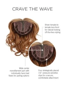 Crave The Wave | Synthetic Lace Front Hair Topper (Mono Part) 28 Crave The Wave | Synthetic Lace Front Hair Topper (Mono Part) -Gabor Store RW CravetheWave CapConstruction updated 1