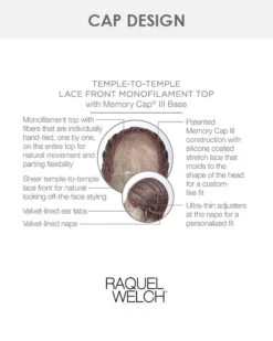 Flirting With Fashion | Lace Front & Monofilament Top Synthetic Wig By Raquel Welch 15 Flirting With Fashion | Lace Front & Monofilament Top Synthetic Wig By Raquel Welch -Gabor Store RW31074 FlirtingWithFashion cap