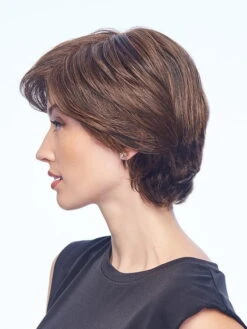 Top It Off With Fringe | Synthetic Hair Topper (Mono Crown) -Gabor Store Resized HD top it off with fringe model side 3