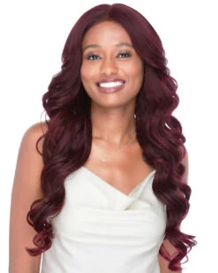 LF Mahogany | Lace Front & Monofilament Part Synthetic Wig By Sepia