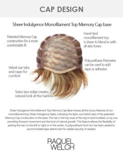 Tango-Petite/Average | Monofilament Synthetic Wig By Raquel Welch -Gabor Store SheerIndulgenceMonoTop 02