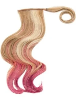 23" Color Splash Pony | HF Synthetic Ponytail (Wrap-Around) 34 23" Color Splash Pony | HF Synthetic Ponytail (Wrap-Around) -Gabor Store SplashPony Pink