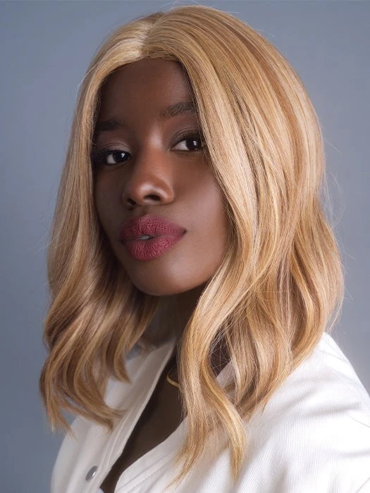 High Heat Mid Wavy Topper | Synthetic Hair Topper (Lace Part) 4 High Heat Mid Wavy Topper | Synthetic Hair Topper (Lace Part) - Image 2