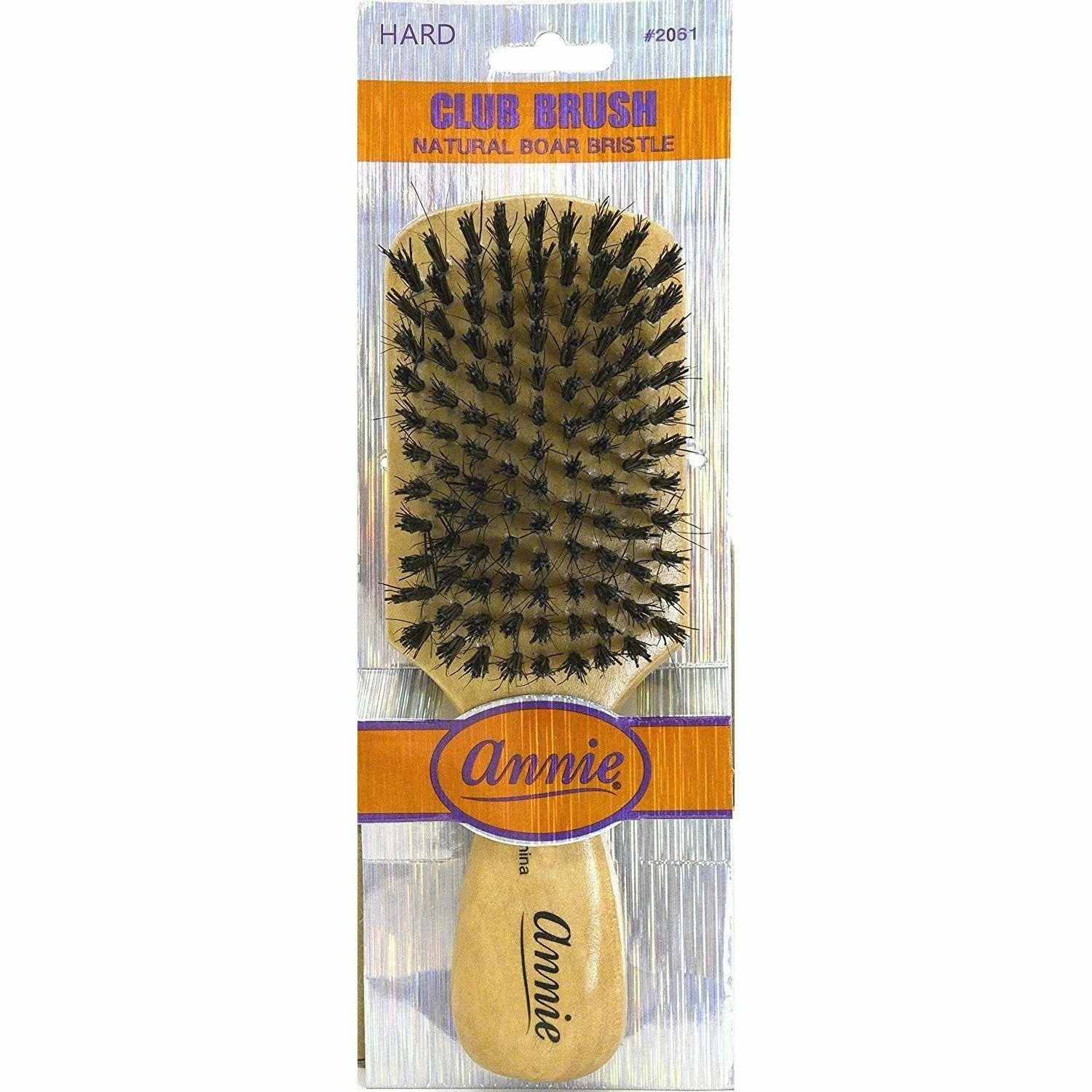 Annie: Hard 100% Boar Bristle Club Brush #2061 3 Annie: Hard 100% Boar Bristle Club Brush #2061