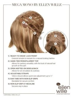 Mega Mono | Synthetic Lace Front Wig (Mono Top) -Gabor Store ewmegam 13 lg