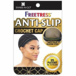 FreeTress: Anti-Slip Crochet Cap -Gabor Store freetress hair accessories blk freetress anti slip crochet cap 28579840884822