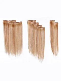 16" Straight HF Synthetic Hair Extensions Kit (8 Piece) | Clip In -Gabor Store hd16str8pc 05 lg f1bf0e19 b641 4c1b 8be4 43e5bf93896b