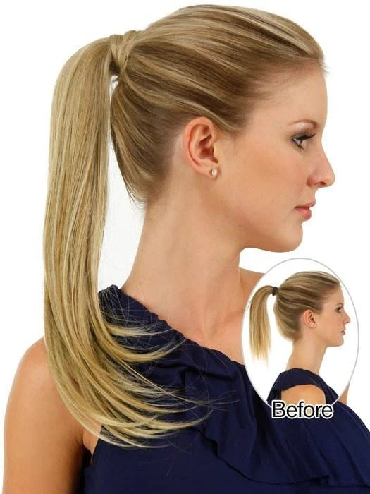 18" Simply Straight Pony | Synthetic Ponytail (Wrap-Around) 7 18" Simply Straight Pony | Synthetic Ponytail (Wrap-Around) - Image 5