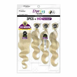 Pristine: Dye 613 Bundles 3PCS+ HD 4X4 CLOSURE - Body Wave