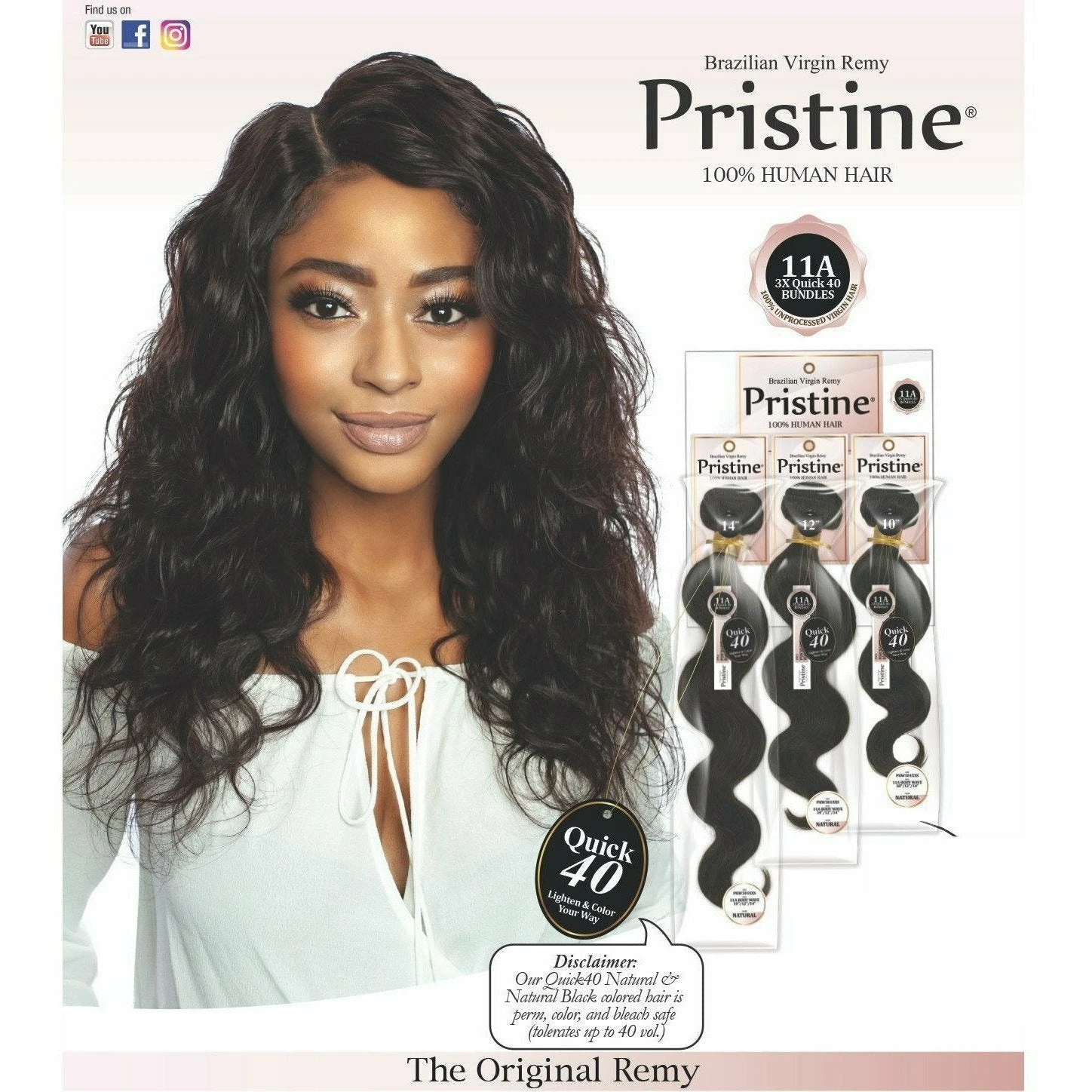 Pristine: 11A 100% Unprocessed Human Hair 3 Bundle Pack - Body Wave 4 Pristine: 11A 100% Unprocessed Human Hair 3 Bundle Pack - Body Wave - Image 2