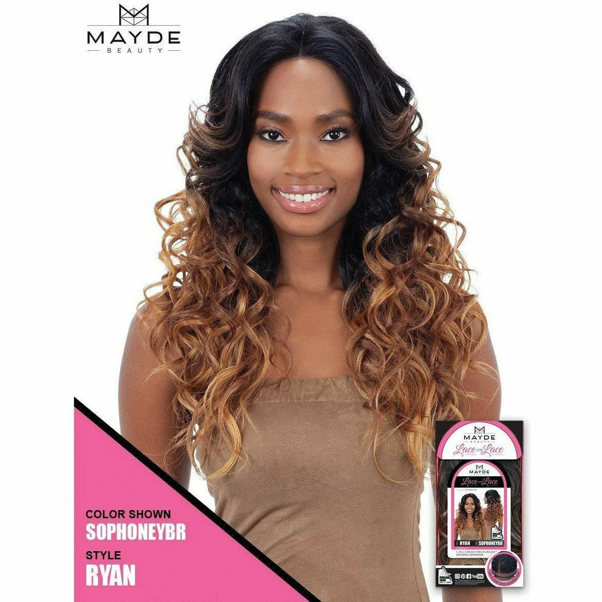 Mayde Beauty: Synthetic Lace And Lace Front Wig - Ryan 3 Mayde Beauty: Synthetic Lace And Lace Front Wig - Ryan