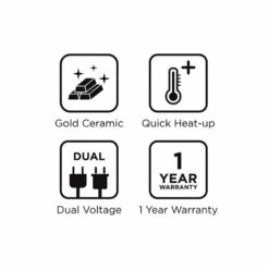 Tyche: Gold Ceramic Pressing Comb 7 Tyche: Gold Ceramic Pressing Comb -Gabor Store nicka k salon tools tyche gold ceramic pressing comb 15933796384854