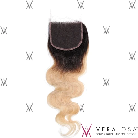 Vera Losa™ Pre-Bleached 4x4 Swiss Lace Closure - Body Wave #1B/613 4 Vera Losa™ Pre-Bleached 4x4 Swiss Lace Closure - Body Wave #1B/613 - Image 2