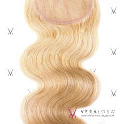 Vera Losa™ Pre-Bleached 4x4 Swiss Lace Closure - Body Wave #613 -Gabor Store vera losa virgin human hair 14 613 vera losa pre bleached 4x4 swiss lace closure body wave 613 4484449796182
